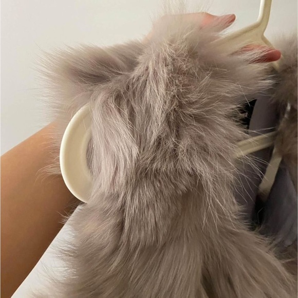 Real fox vest Lilian or grey color super soft - Picture 3 of 3